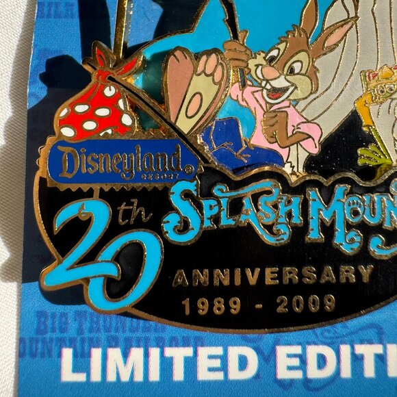 NWT Disneyland Celebrate the Mountains Splash Mountain Brer Rabbit Brer Frog Pin - Picture 4 of 15